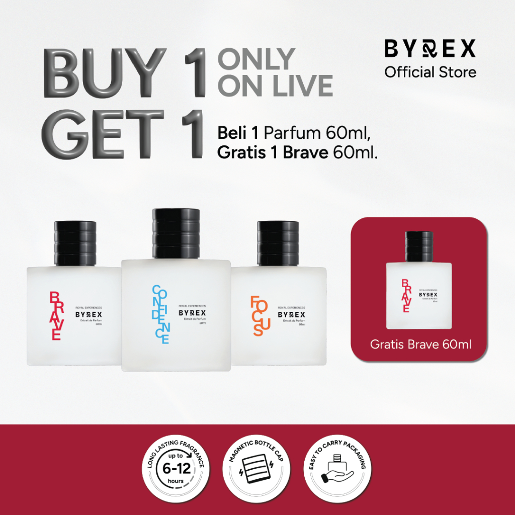 Jual [SPECIAL DEALS B1G1] BYREX Extrait de Parfum FREE BYREX BRAVE No ...