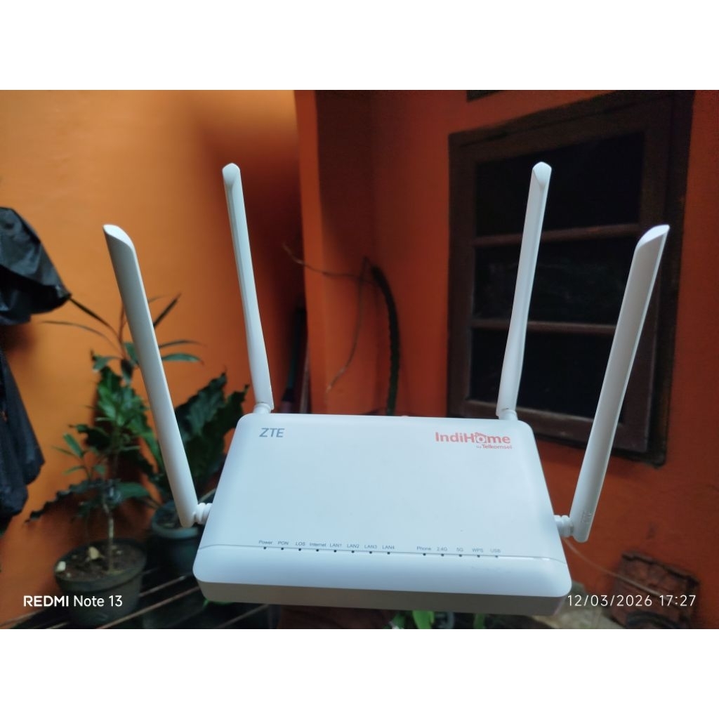 Jual Modem Router ZTE GPON F6600P Port Biru 4 Antena Dualband 2.4G 5G ...
