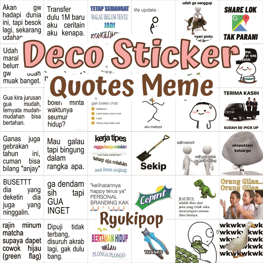 Jual Sticker Meme Terlengkap & Harga Terbaru Juli 2026 | Shopee Indonesia