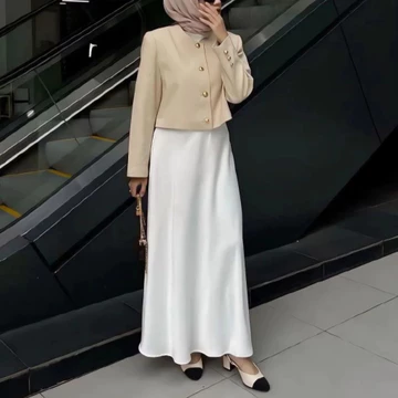 Rok Satin Maxi Premium Rok Duyung Panjang Wanita Formal Casual Bawahan Kerja Kuliah