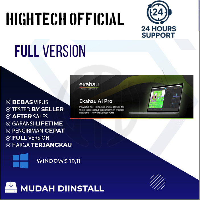 Aplikasi Pemetaan Wi-Fi Ekahau AI Pro 11 [WIN] Full Version