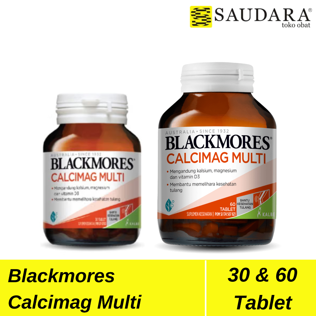 Jual Blackmores Calcimag Multi BPOM Kalbe (60) , (30) - Vitamin D3 ...