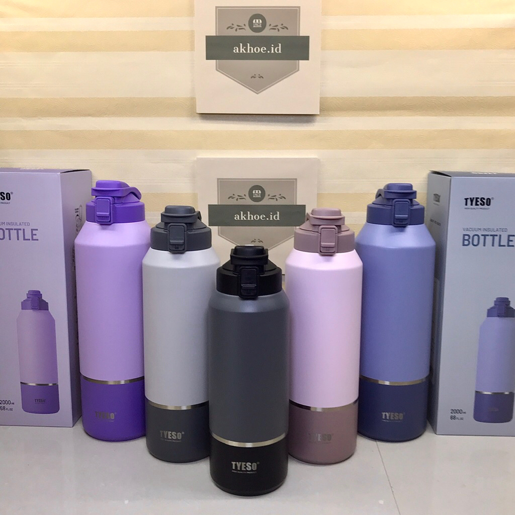 Jual FLASH SALE TYESO Two Tone Flask Bottle Thermos Tumbler Botol Air ...