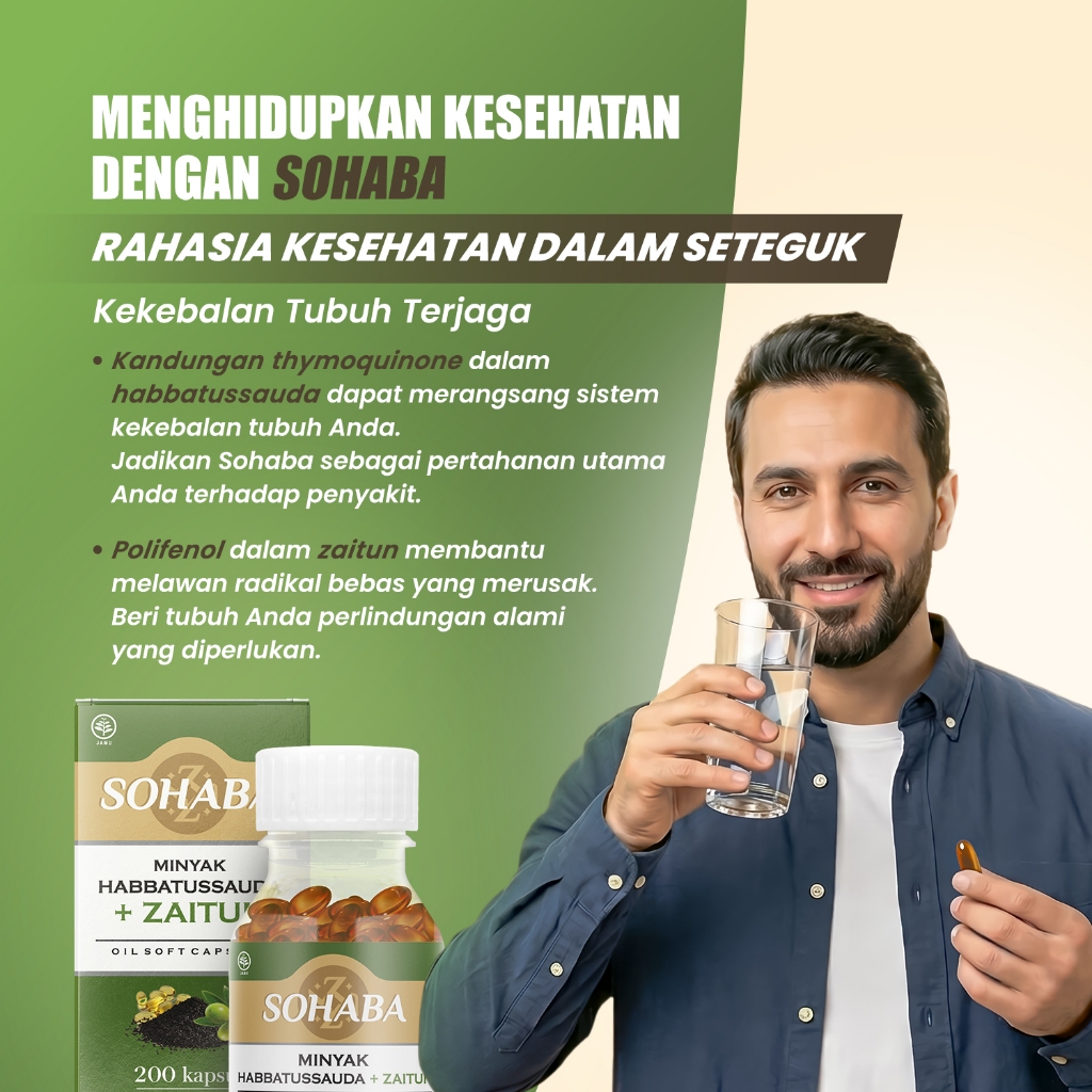 Jual SOHABA Habbatussauda Plus Zaitun Softcapsule - Obat Berbagai ...