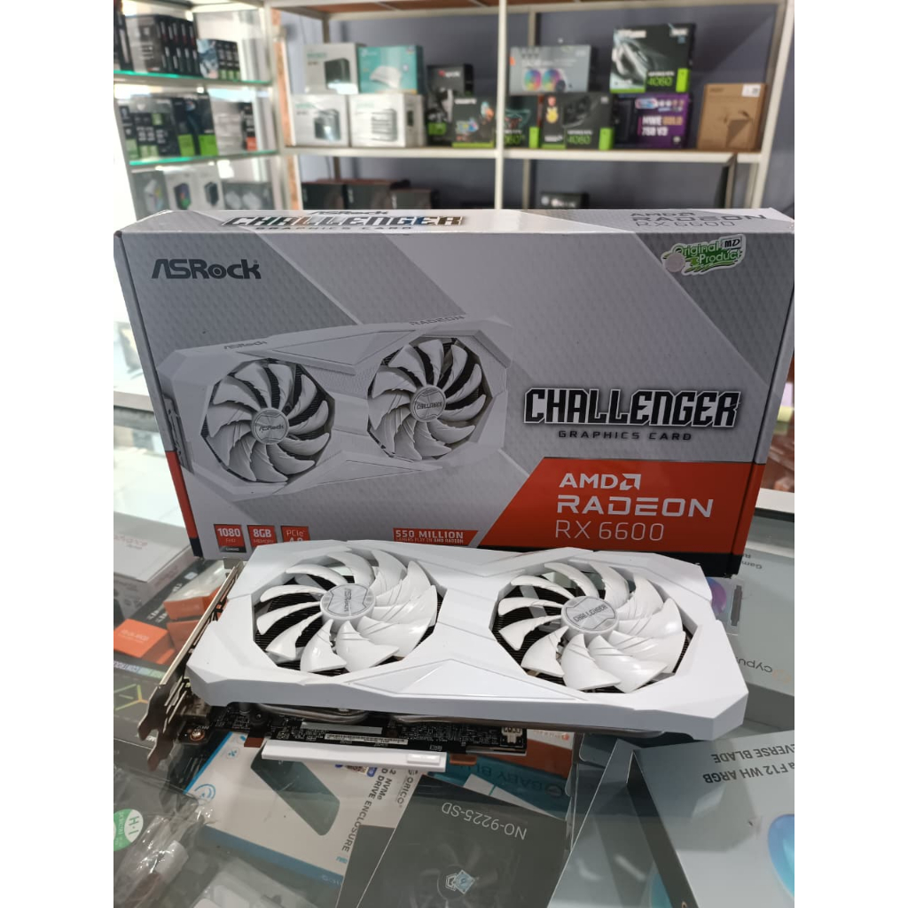 Jual VGA AMD RADEON rx6600 Asrock Challenger RX 6600 8GB DDR6 White ...