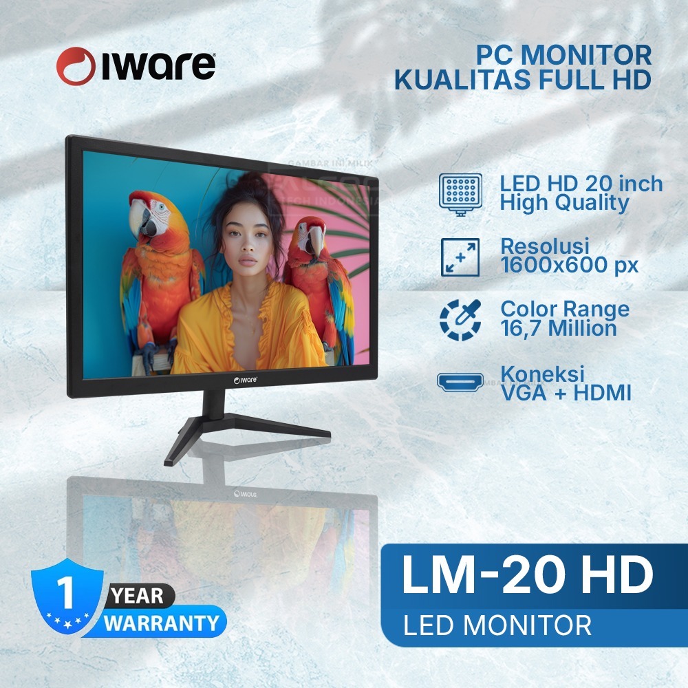 Jual ALGOO - Monitor LED LM-20FHD 20 Inch Full HD Monitor Kasir ...