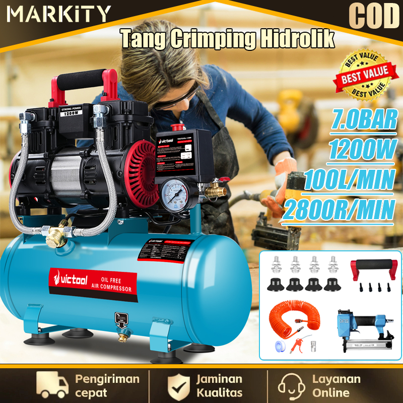 Jual MARKITY Kompresor Mini Listrik 100L/min Oilless Air Compressor ...