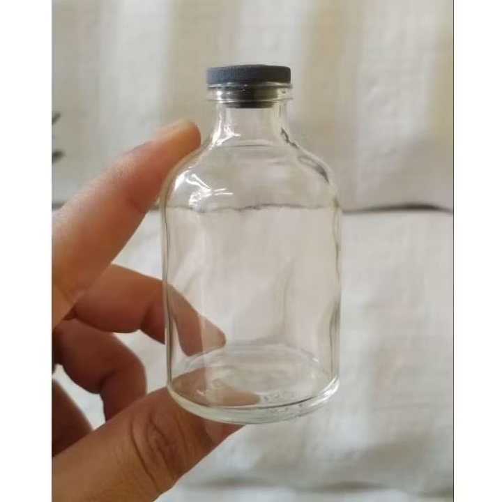 Jual botol kaca vial 50ml tebal tutup karet | Shopee Indonesia
