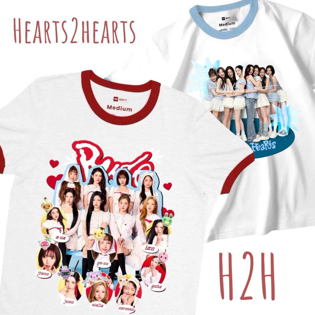 Jual Kaos Kpop Hearts2hearts - H2H Collection | Shopee Indonesia