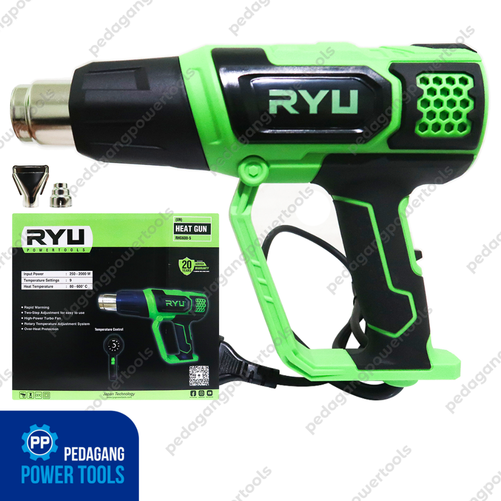 Jual RYU Heat Gun Mesin Hot Air Gun Listrik Blower Angin Alat Pemanas ...