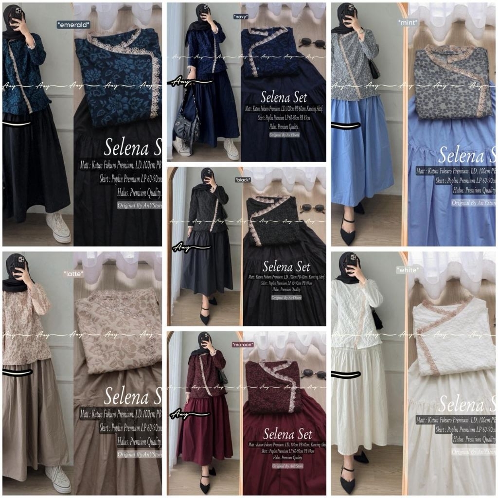 Jual SET ROK JANGGAN BY ANY STORE SET ROK POPLIN PREMIUM ATASAN FUKURO ...