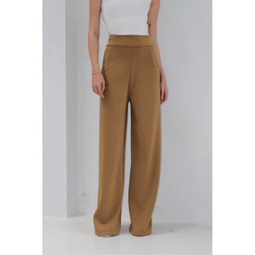 Long Cullote Highwaist Pants Celana Kulot Premium Scuba Kulot Wanita