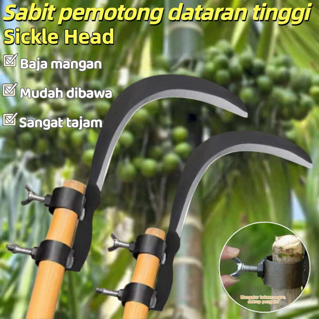 Jual Adjustable Sabit Pisau pinang untuk memotong rumput air, memetik ...
