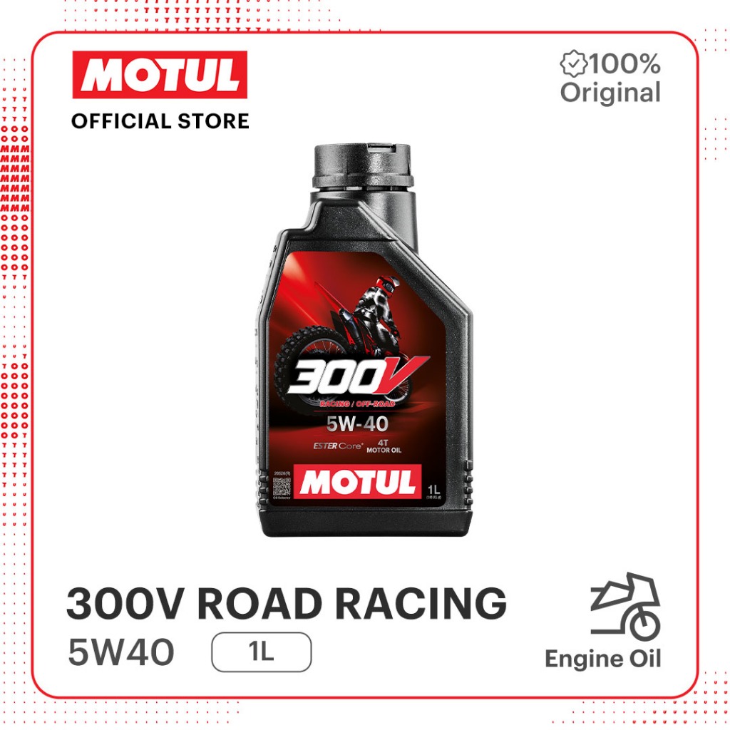 Jual MOTUL 300V ROAD RACING 5W40 OLI MOTOR RACING 4T | Shopee Indonesia