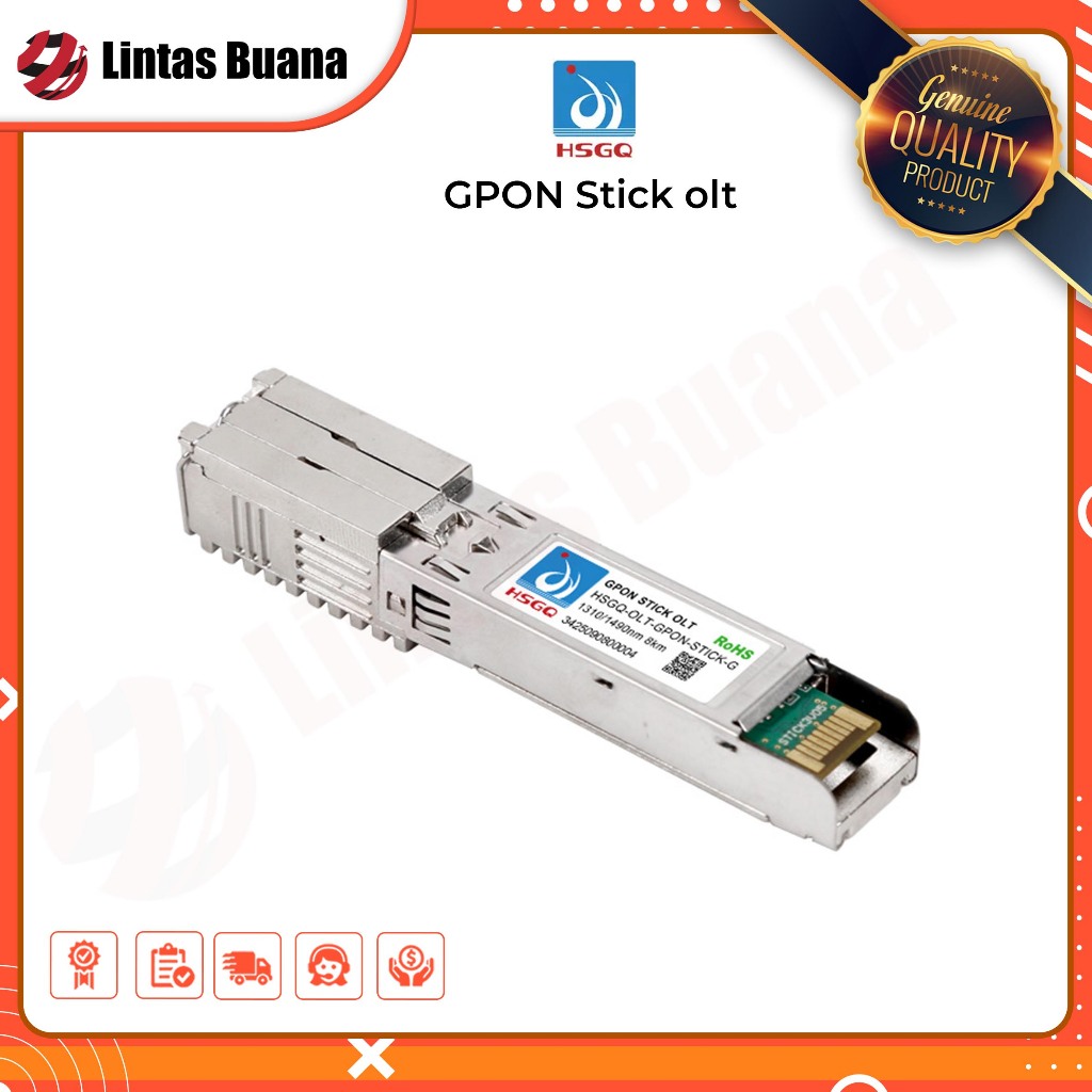 Jual HSGQ SFP GPON OLT Stick + Media Converter 1 SFP 1 LAN Gigabit ...