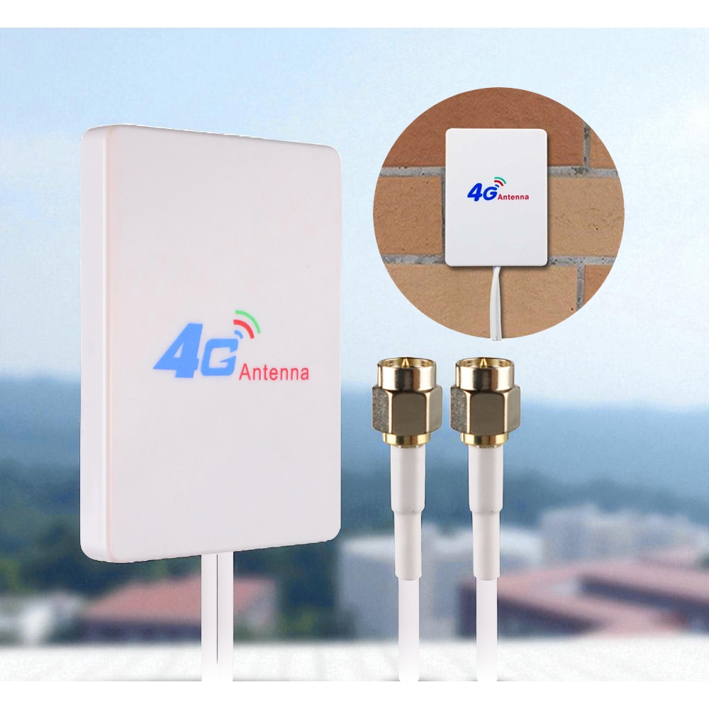 Jual Antena Eksternal 3G 4G LTE 28dBi SMA Connector with 2M Cable ...