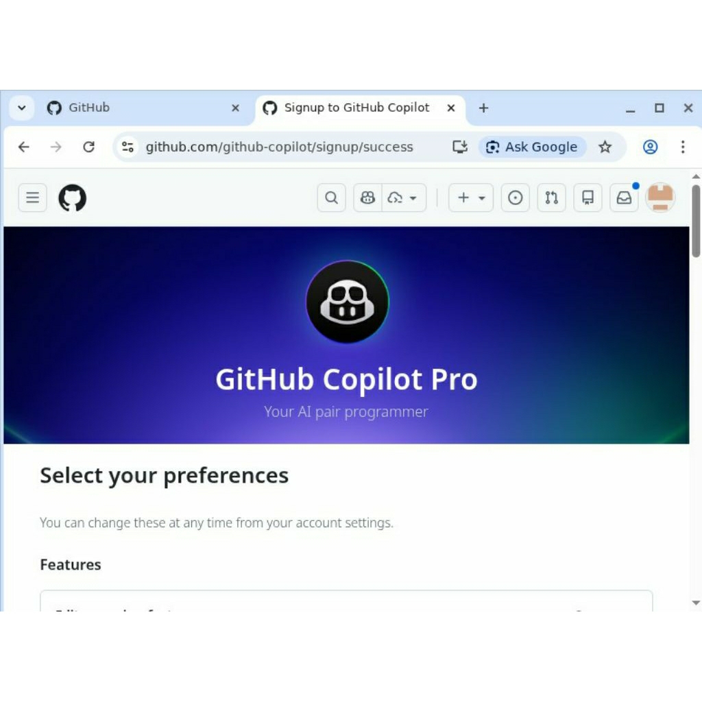 Jual GitHub Copilot PRO 2 Tahun - Aktivasi Akun Pribadi (Email Sendiri ...