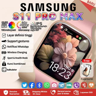 Samsnug SmartWatch S11&S12 Pro Max 2.1" HD AMOLED Display GPS NFC Waterproof Bluetooth Call Smartwatch wanita pria wireless charging Dan Ganti Wallpapper Jam Tangan Smartwatch Jam Tangan Wanita