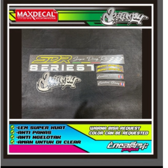 Jual STIKER VELG SDR (SUPER DRAG RACING) DAN STRONG | Shopee Indonesia