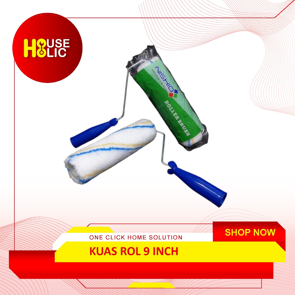 Jual Kuas Rol Kapal 9 Inch / Kuas Roll / Kuas Cat / Roller Cat / Roll ...