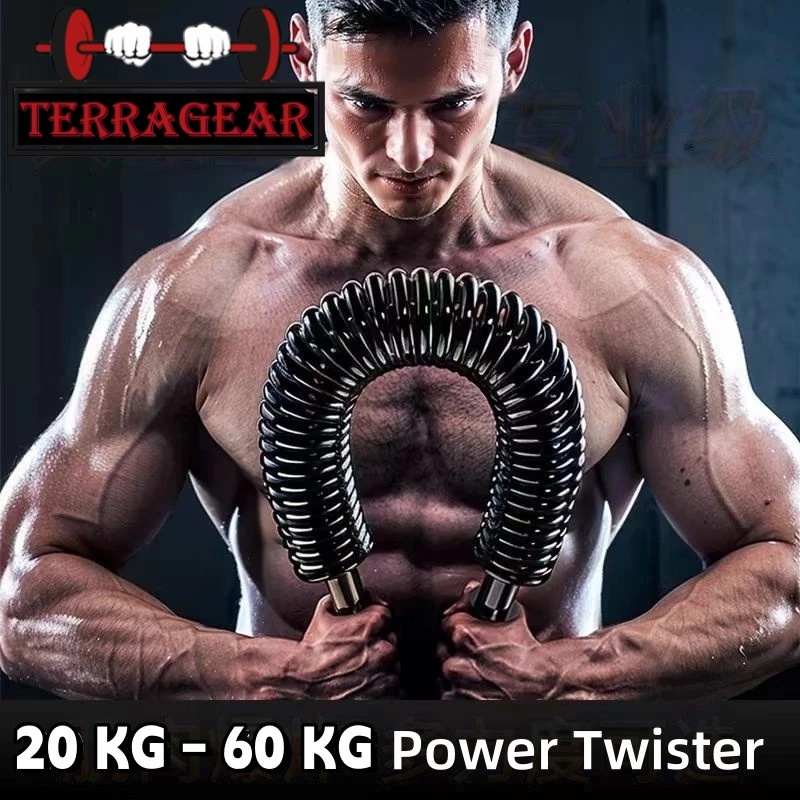 COD 20-60KG Alat Olahraga Penguat Lengan Rumah, Power Bender Pelatih Otot Lengan & Dada, Alat Fitnes Simpel