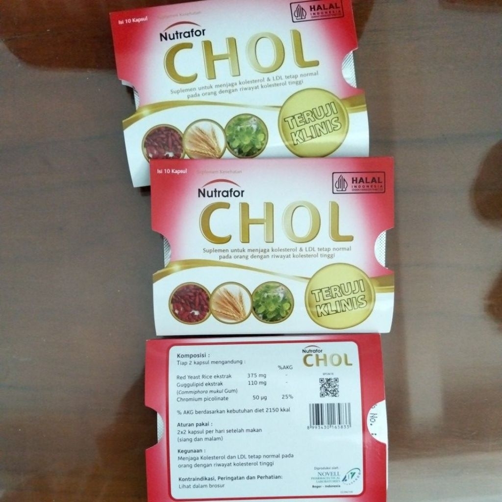 Nutrafor Chol obat kolestrol terbaik new stock