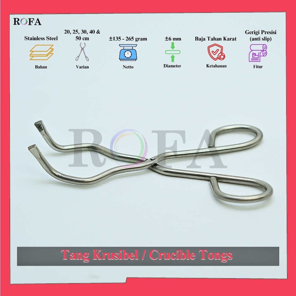 Jual ROFA Tang Krus / Tang Krusibel / Crucible Tongs / Penjepit Alat ...
