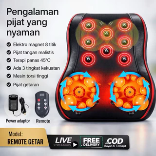 Bantal Pijat Elektrik Multifungsi Dengan Pemanas
