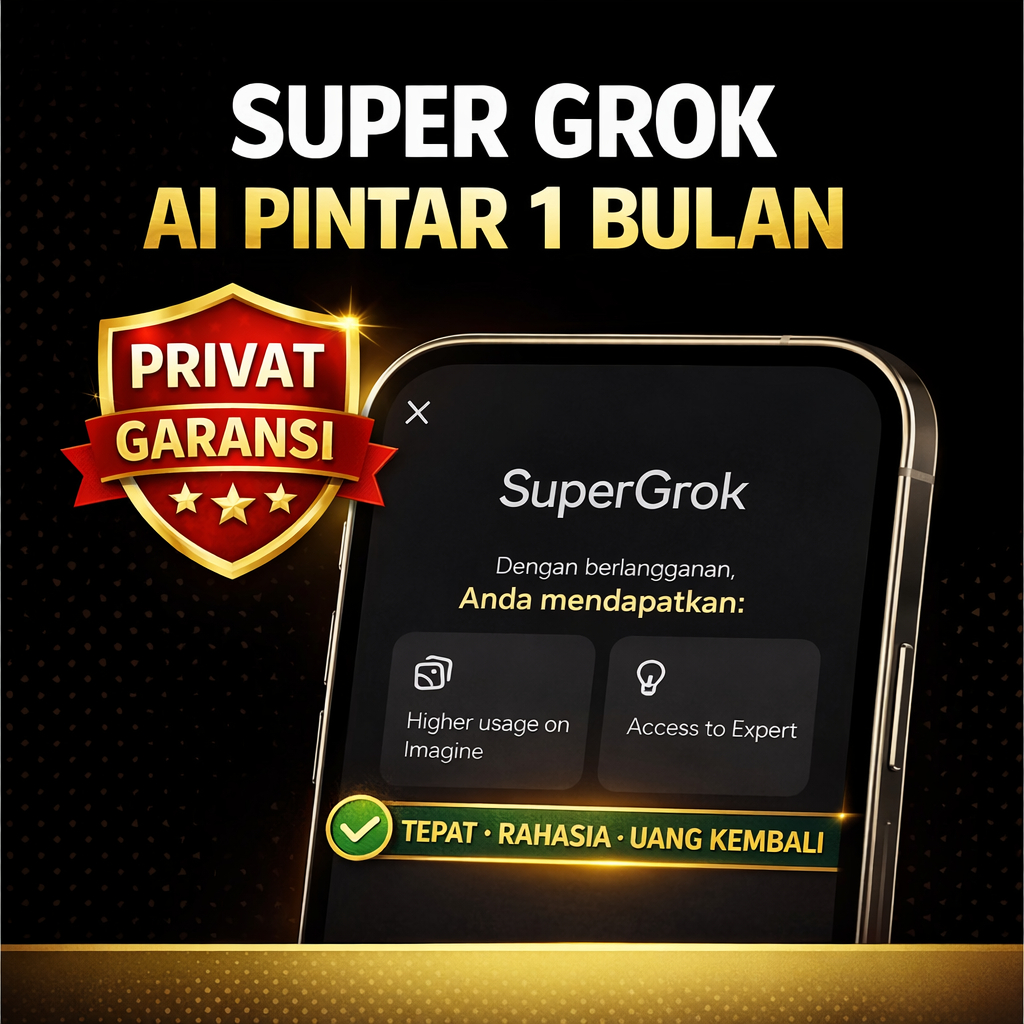 Grok AI Premium 1 Bulan - Akses Cepat, Garansi Resmi, Panduan Lengkap