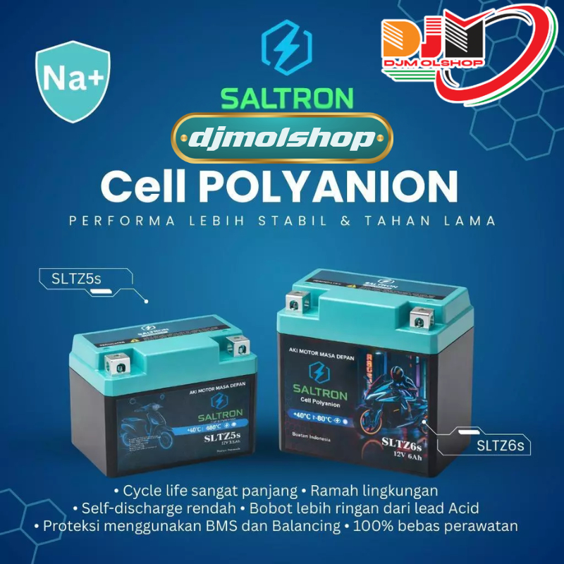 AKI SALTRON CELL POLYANION SODIUM ION SLTZ5S SLTZ6S - AKI MASA DEPAN TAHAN LAMA