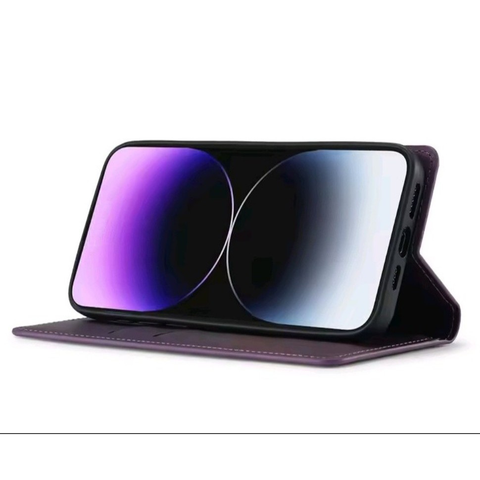 Custodia A Portafoglio In PU Con Slot Per Carte Per Oppo A79 5G - Flip Cover In Pelle Con Guscio TPU Antiurto, Nero - copertina