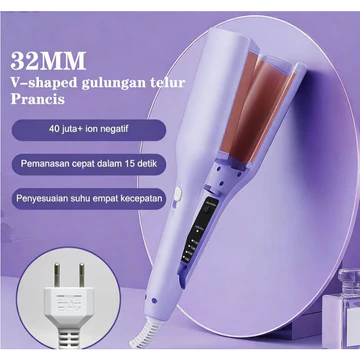 MELEDE Pelurus Rambut Pelat Lebar Pelurus Rambut Profesional Catok Datar Keramik Kunci Cerdas