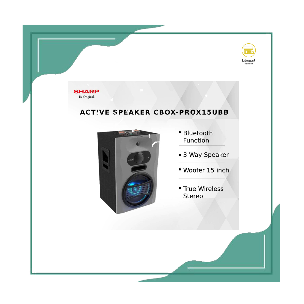 Jual SHARP SPEAKER AKTIF CBOX-PRO15UBB | Shopee Indonesia