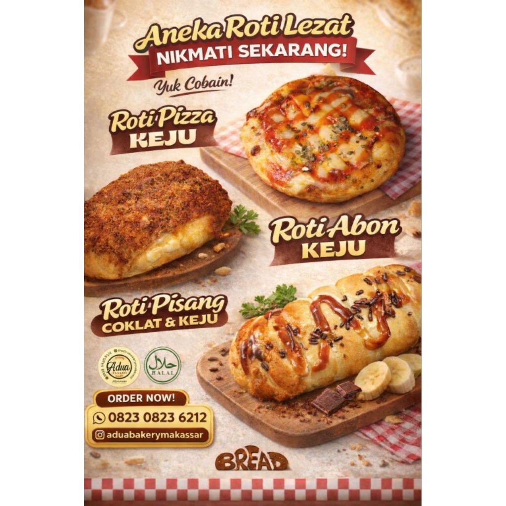 Jual ROTI VARIAN LENGKAP (OWNER ADUA BAKERY MAKASSAR) | Shopee Indonesia