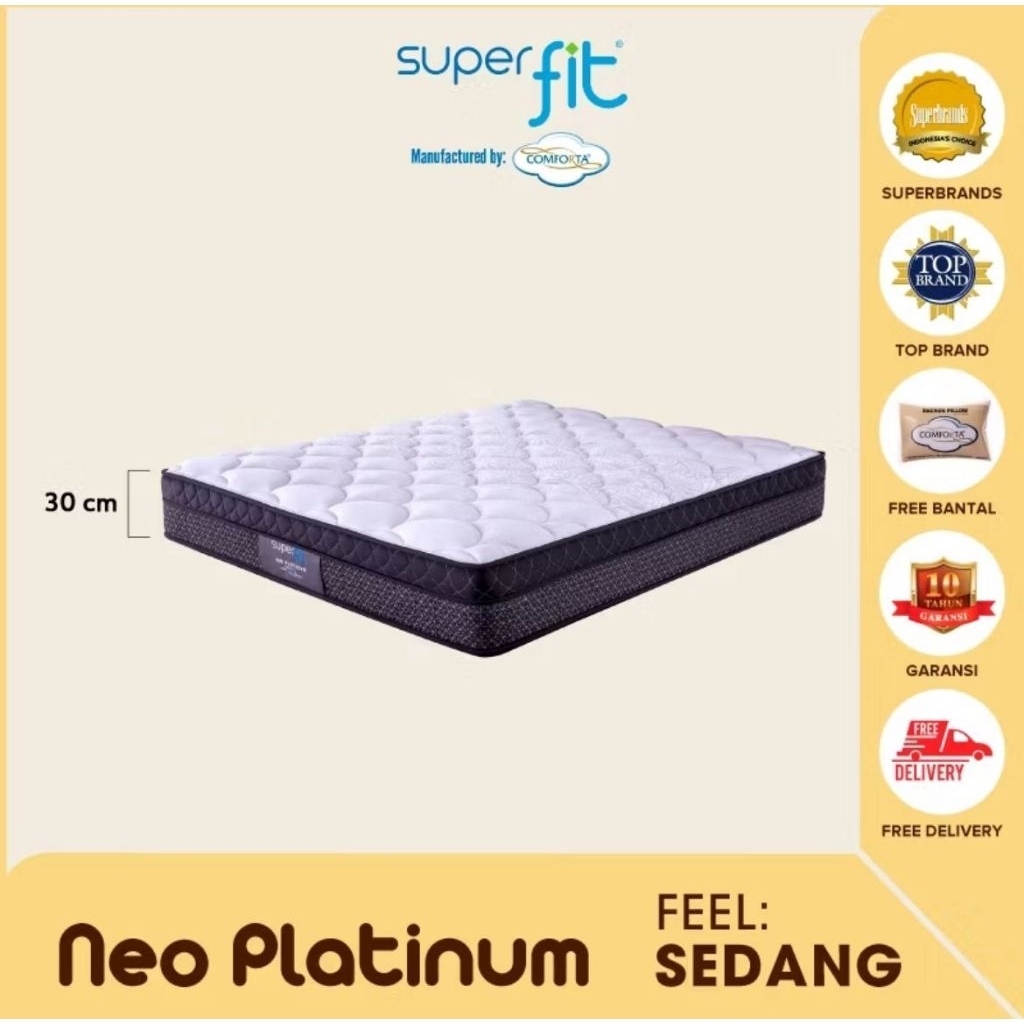 Jual Superfit by Comforta Springbed Neo Platinum | Shopee Indonesia