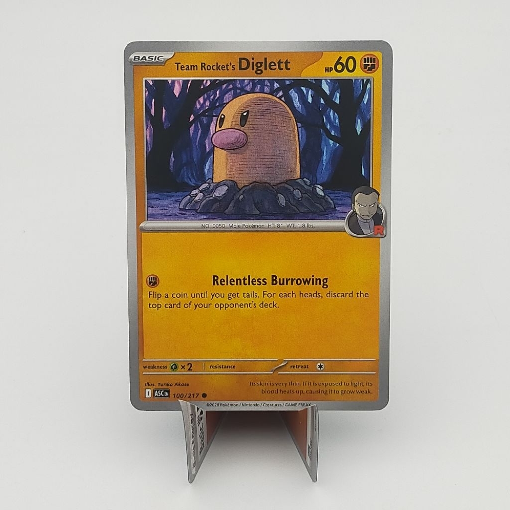 Jual Kartu TCG Pokemon EN Original Team Rocket's Diglett ASC 100/217 |  Shopee Indonesia