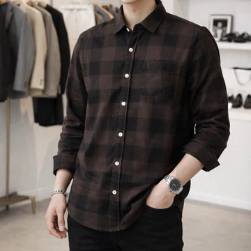 Kemeja Flanel Import Pria Wanita Lengan Panjang Unisex Kemeja Kotak Kualitas Premium