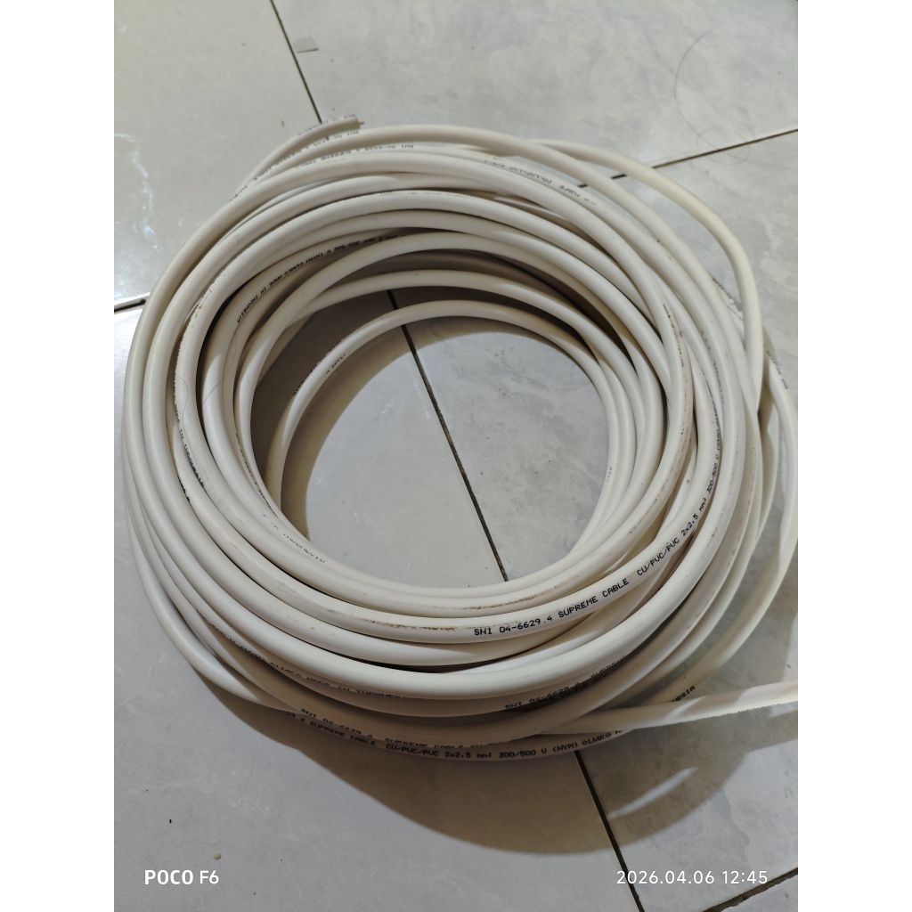 Jual Kabel listrik Supreme Tembaga Solid 2 x 2.5 mm Asli Original Per ...