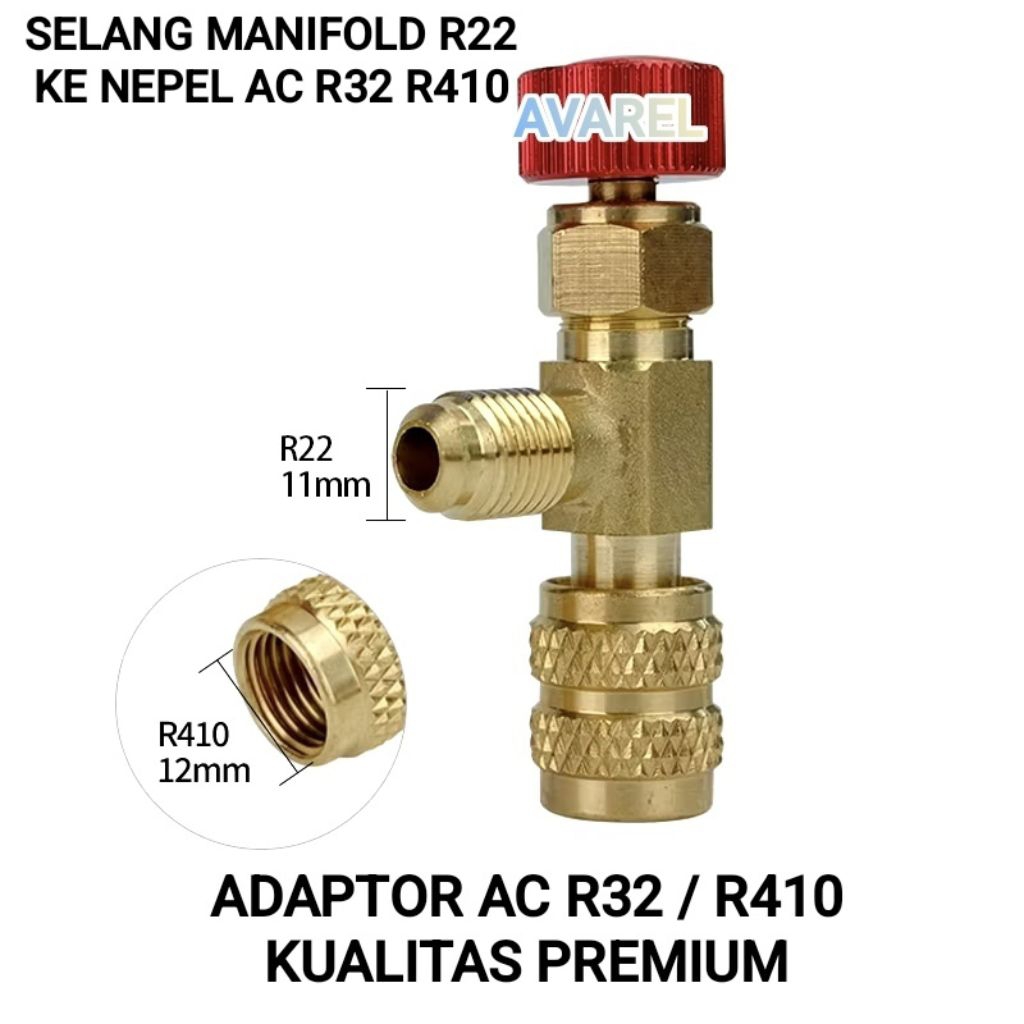 Jual PREMIUM ADAPTOR AC R410 R32 / ADAPTER PREON R32 R410a/ KONEKTOR ...
