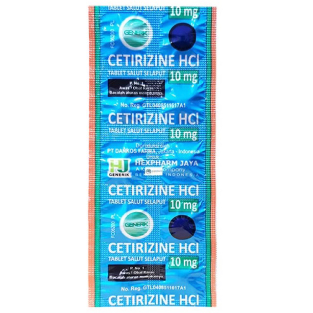 Jual Talergi Cetirizine Hcl 10 Mgobat Terlengkap & Harga Terbaru Juli ...