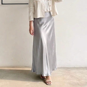 Rok Satin Silk Premium Maxi – Long Korean Satin Skirt – Look Slim – S–3XL CAROSEL