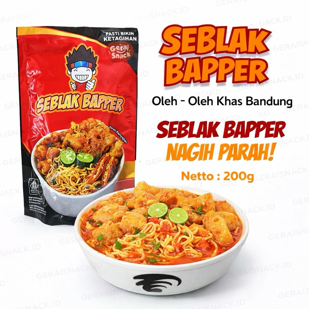 セール❗早者勝ち‼️Seblak 10袋セット Jual Seblak Bapper Bikin Nagih Parah Extra Mie Kuning Oleh2 Khas