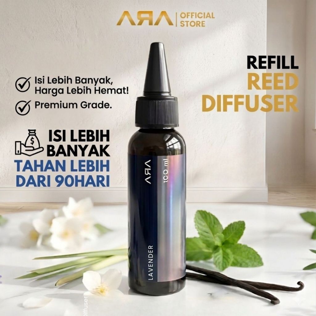 Jual Rumah Wangi ARA - REFILL Reed Diffuser Pengharum Ruangan Tahan ...