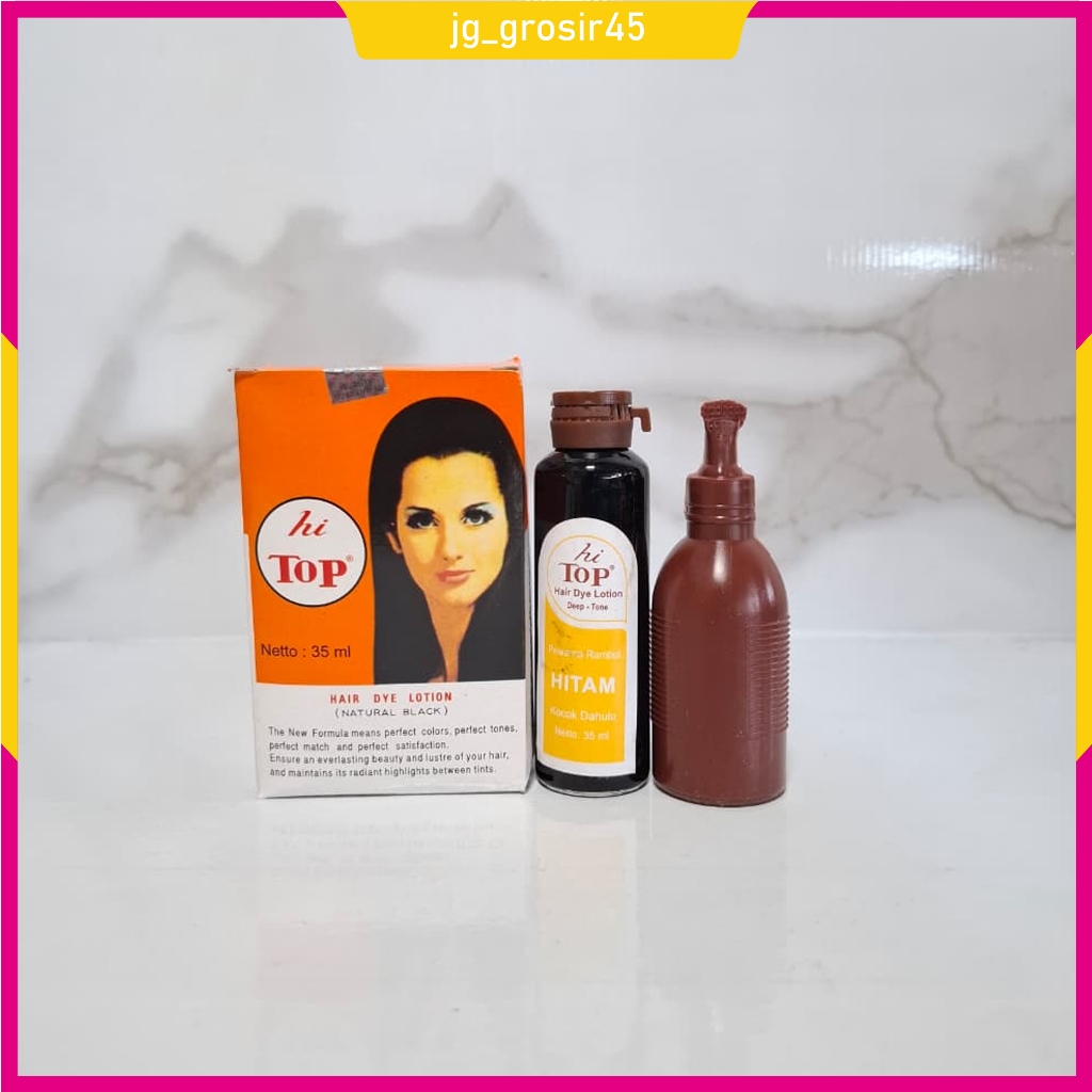 Jual Hitop 35ml jumbo semir rambut hitam - BESAR | Shopee Indonesia
