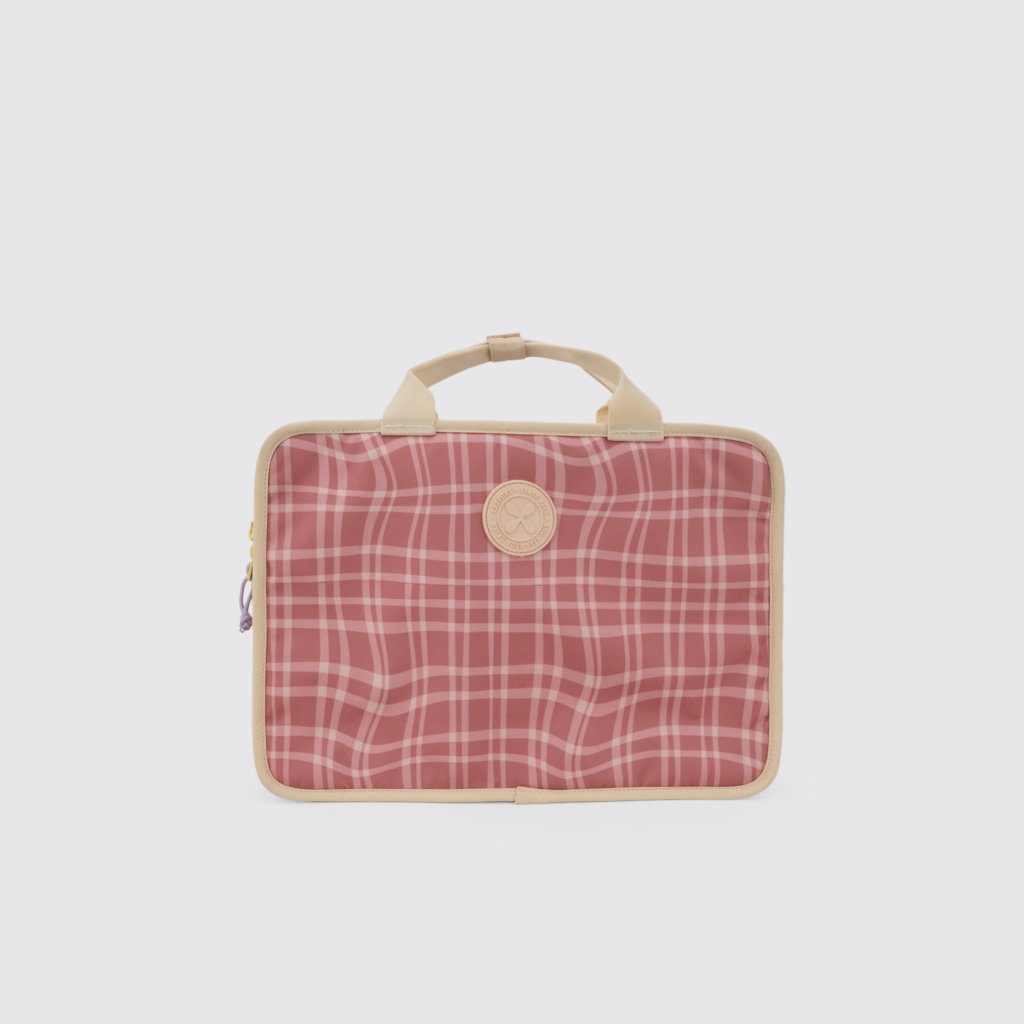 Jual Exsport Everyday Laptop Compartment Bag, Checkmate Brown | Shopee ...
