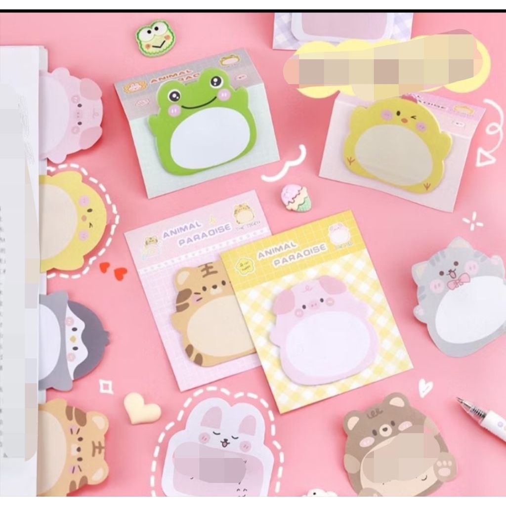 Jual DELUNASHOP STICKY NOTES MINI MOTIF ANIMAL STICKY NOTE / MEMO PAD ...