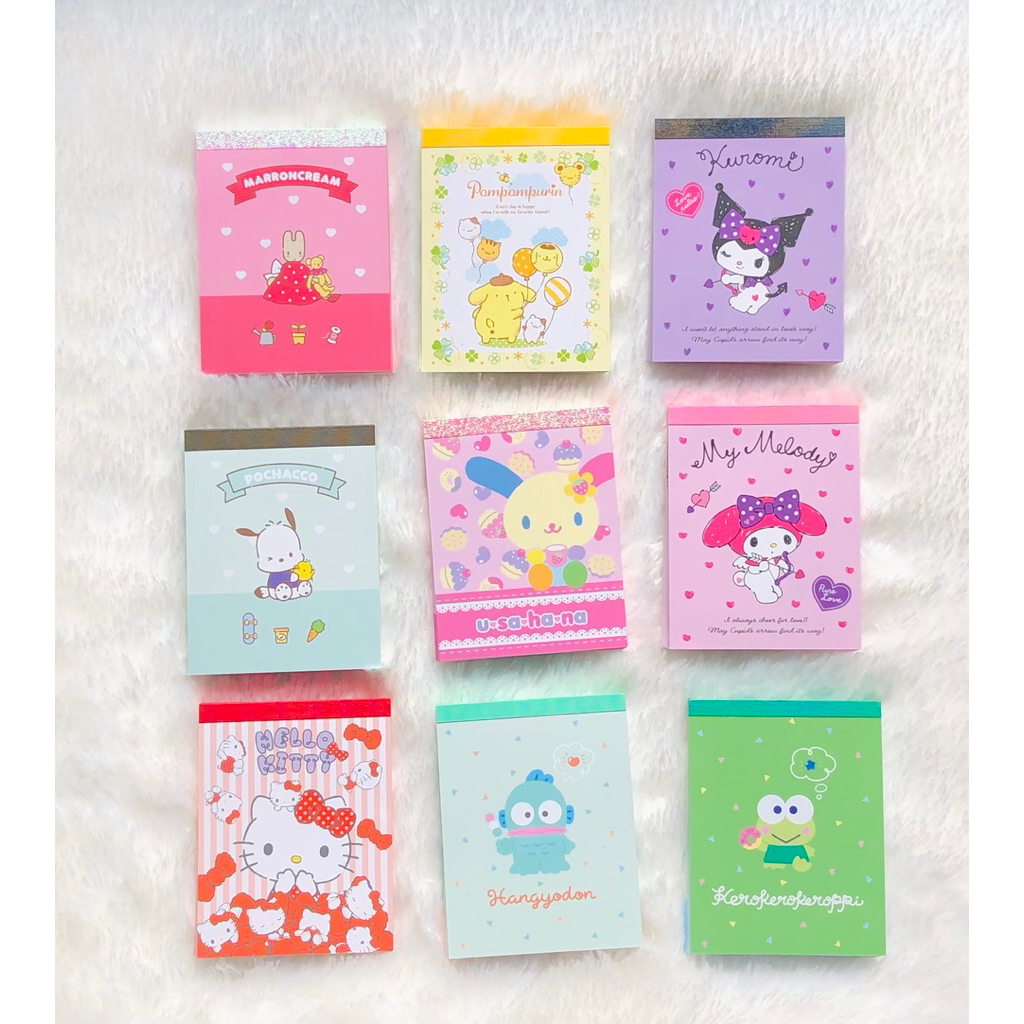 Jual memo pad mini memo note sanrio usahana chococat pochacco marron ...
