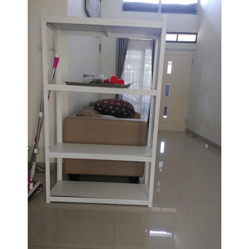 Jual Azko Rak Besi Krisbow 4 Susun Warna Putih | Shopee Indonesia