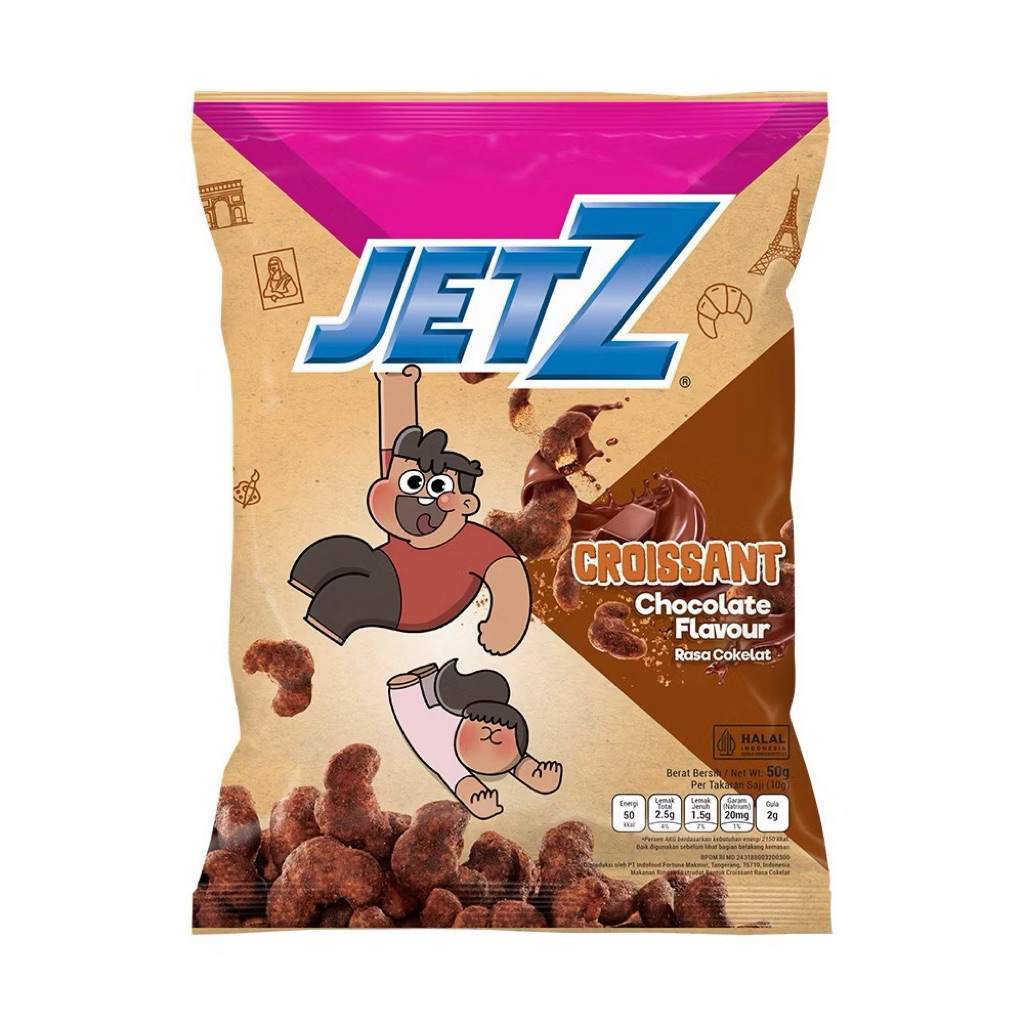 Jual Jetz Croissant Chocolate 50 gram | Shopee Indonesia