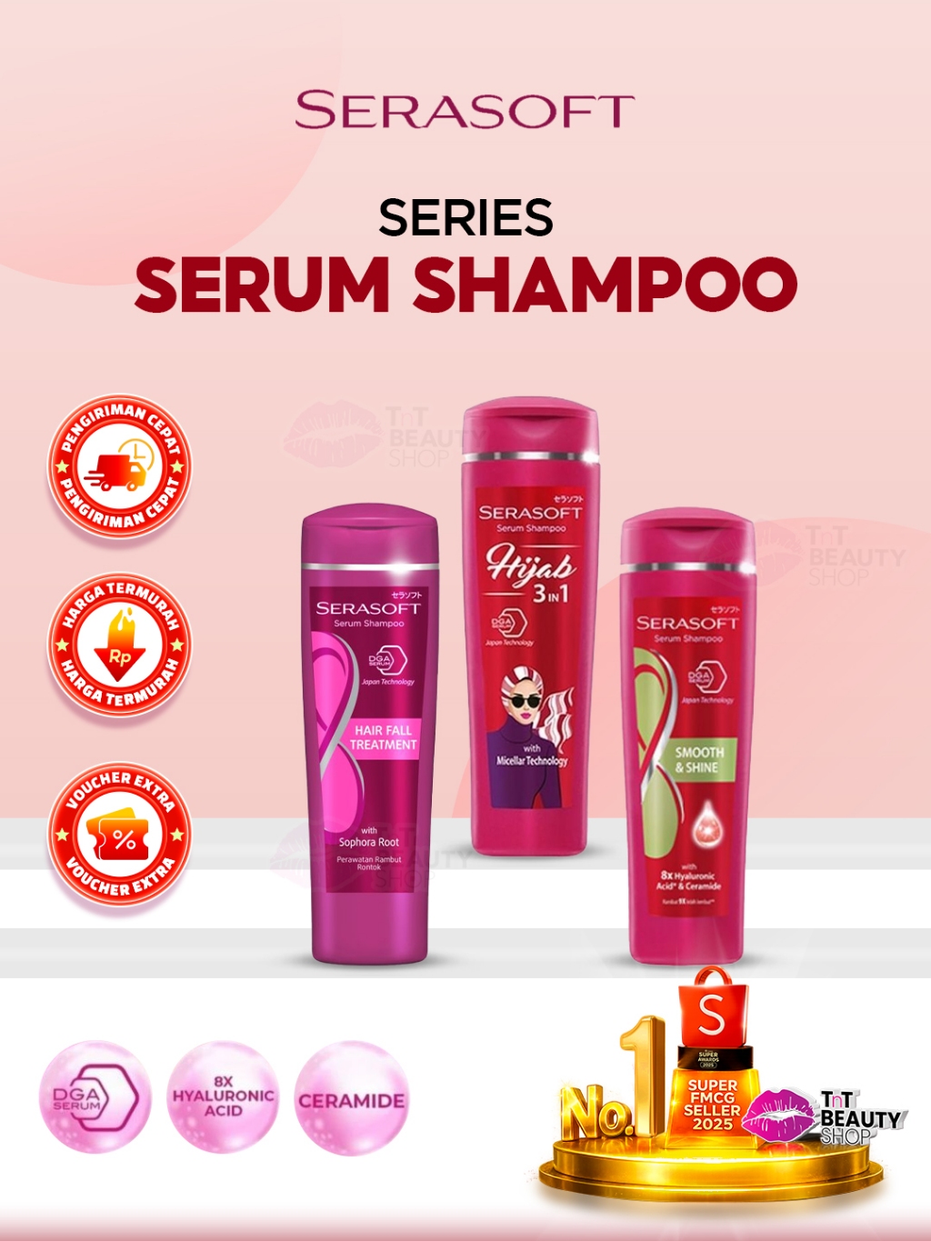 Jual Serasoft Hair Fall Treatment Series - Shampoo 170 mL - Conditioner ...